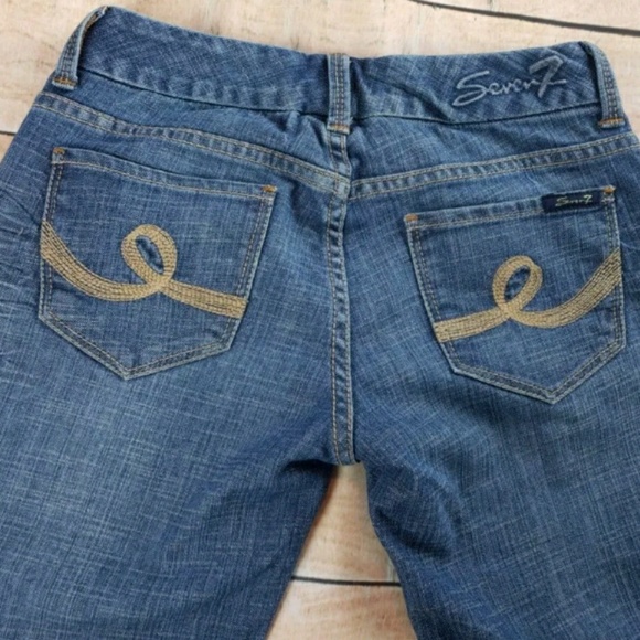 EUC Seven7 womens boot cut 5-pocket jeans Sz 26 - Picture 6 of 8